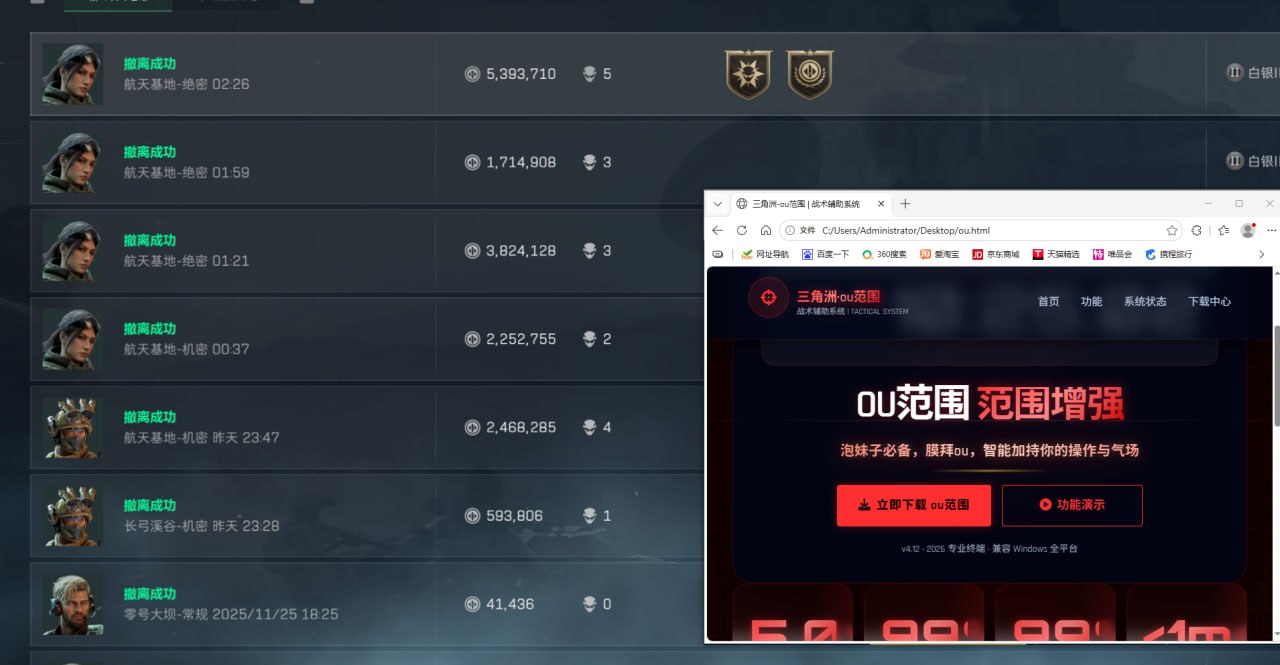  今日玩家反馈-三角洲OU单范围自瞄辅助 第1张